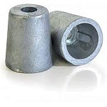 Tecnoseal av006 конический цинковый анод гребного винта 50 mm Grey 15x10x5