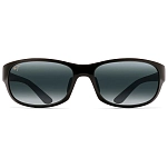 Maui jim 417-02j-os поляризованные солнцезащитные очки Twin Falls Gloss Black Fade 20x10x10 Neutral Grey/CAT3