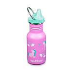 Klean kanteen 1008856 Kid Classic Бутылка из нержавеющей стали 355ml Сиппи крышка Розовый Unicorns