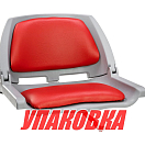 Кресло складное мягкое TRAVELER, цвет серый/красный (упаковка из 4 шт.) Marine Rocket MR10014_pkg_4