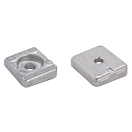 Купить Tecnoseal 2626958 8-50HP Цинковая пластина Анод  Silver 32 x 28 x 8 mm  7ft.ru в интернет магазине Семь Футов
