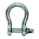 Купить Plastimo 422125 Shackle Bow Carabiner  Stainless Steel 10 mm (2 pcs) 7ft.ru в интернет магазине Семь Футов
