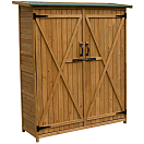 Купить Gardiun KNH1110 Sundy Деревянный открытый шкаф Коричневый Wooden / Green 140 x 50 x 162 cm 7ft.ru в интернет магазине Семь Футов