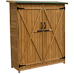 Gardiun KNH1110 Sundy Деревянный открытый шкаф Коричневый Wooden / Green 140 x 50 x 162 cm