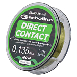Garbolino GOTAK0215-18MG Streeamline Toc Contact Мононить 100 m Зеленый Mousse Green 0.175 mm 