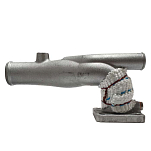 Fischer panda NRR-3158 Z482-D602 Теплообменник смесительной трубки выхлопных газов Серебристый Black