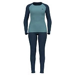 Odlo 196701-21008-l Набор базовых слоев Active Warm Eco Blue Wing Teal / Reef Waters 30x20x10