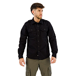 Brandit 9373-2-XL Рубашка с длинным рукавом Vintage Черный Black XL