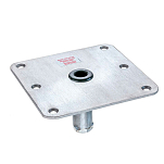 Attwood ATT-SP-67739-T 3/4´´ Плита системы сидения с цинковым покрытием Pin Серебристый Silver 17.8 x 17.8 cm
