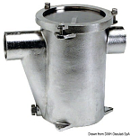 Водяной фильтр патрубки - 1"1/4 AISI 316 RINA для системы охлаждения мотора, Osculati 17.653.04