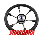 Рулевое колесо LEADER PLAST черный обод серебряные спицы д. 330 мм (упаковка из 42 шт.) Volanti Luisi VN8330-01_pkg_42