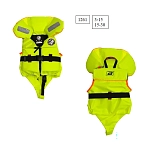 Baltic 1261-000-1 Спасательный жилет Split Front 100N Желтый UV Yellow 3-15 kg