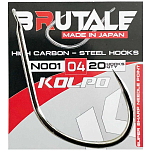 Kolpo 0357000-06 Brutale N001 Одноглазый Крючок Без Бородки Nickel 6