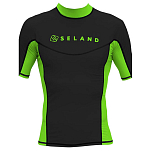 Seland ACMLY-GR/VD-L Elastan Футболка с коротким рукавом UV Зеленый Grey / Green L