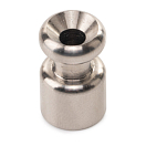 Брезентовая пуговица / держатель шокового шнура / нержавеющая сталь / 11 x 18 мм