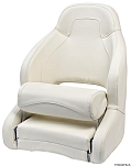 Анатомическое кресло белое с откидной передней частью H52 670 x 520 х 600 мм, Osculati 48.410.02