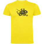 Kruskis CA65500203K207 Футболка с коротким рукавом Psychedelic Octopus Желтый Yellow M