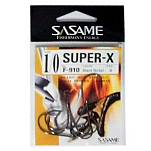 Sasame SSSX-4/0 Super X Зубчатый Крюк  Black 4/0