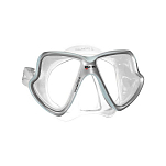 Маска для плавания из бисиликона для узких лиц Mares X-Vision LiquidSkin Mid 411029 прозрачно-серый/серый