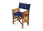 ARC КРЕСЛО ДИРЕКТОРА Складной стул из тикового дерева / темно-синий