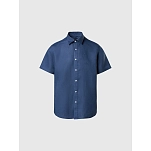 North sails 664370-0787-M Рубашка с коротким рукавом 664370 Голубой Dark Denim M