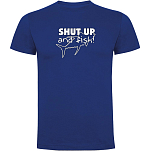 Kruskis CA65500205K043 Футболка с коротким рукавом Shut Up And Fish Голубой Royal Blue M