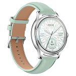 Colmi 6972436987825 смарт-часы ремешок L28 Кожа Silver / Green 16x3x10