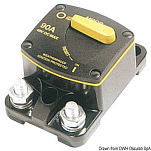 Автоматический накладной выключатель 200 А для защиты лебёдок и подруливающих устройств с клеммами 5/16", Osculati 02.701.41