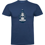 Kruskis CA65500286C055 Футболка с коротким рукавом Lighthouse Голубой Denim Blue M