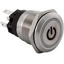 Купить Sierra 11-AV10060R Кнопочный переключатель Halo AV10060 10A Silver / Red 7ft.ru в интернет магазине Семь Футов