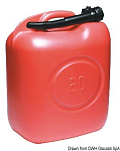 Канистра для топлива из пластика Eltex объем 10 л, Osculati 18.350.10