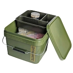 Dynamite baits ady140499 ящик для приманки Square 17L Green 65x40x35