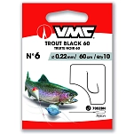 VMC AVM340169 крючок с бородкой Trout Black 7052 60 cm Nickel 4