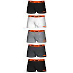 Ktm T085-2-M Боксёр 5 Единицы Многоцветный Black / Grey / Light Grey / White M
