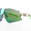 Спортивные очки с диоптриями HILX Savage 2.0 Shiny Crystal Grey Green / Green Mirror Lens, rx-562/hsa05408-sv5gn14