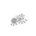 Pike n bass 240417 Alu Plot Kit Conical Hole + S crew Белая Silver