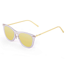 Купить Ocean sunglasses 23.23 Солнцезащитные очки Genova Yellow Mirror Transparent White / Metal Gold Temple/CAT2 7ft.ru в интернет магазине Семь Футов
