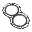 Прокладка под головку цилиндров Suzuki DT25-30 1114196344000