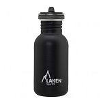 Laken BSF50NE Нержавеющая сталь Basic Flow бутылка 500ml Бесцветный Black
