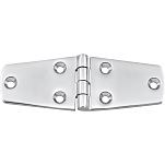 Marine town 4949501 105x38x3 mm Шестигранный шарнир из нержавеющей стали Серебристый Silver