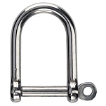 Plastimo 25679 Forged Shackle Wide Opening Carabiner  Stainless Steel 5 mm (2 pcs)