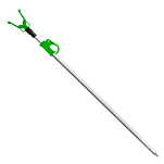 Energoteam 72149110 Aluminium Plastic Tele Держатель Удочки Серебристый Green / Silver 60-110 cm