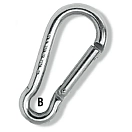 Купить Plastimo 401556 Прямой Inox Карабин  50 mm 7ft.ru в интернет магазине Семь Футов
