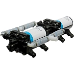 Shurflo 275-4558153E75 Hi Flow Двойной насос 10GPH12V Серебристый
