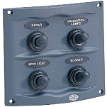 Hella marine 265-H73070031 Compact Switch 4 Switches Серый