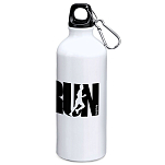 Kruskis MD4049S101S295 Word Run 800ml Алюминиевая бутылка Бесцветный White