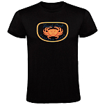 Kruskis CA65500502C075 Футболка с коротким рукавом Fresh Crab Черный Black 2XL
