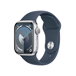 Apple MR903QL/A Watch Series 9 GPS Sport 41 Mm Голубой  Silver / Blue S-M