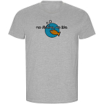 Kruskis CA66900658K047 Футболка с коротким рукавом No Fishing No Life ECO Серый Heather Grey 3XL