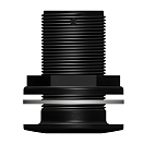 Купить Кингстон TruDesign Domed 90418 1"1/2 BSP Ø36мм из чёрного нейлона армированного стекловолокном 7ft.ru в интернет магазине Семь Футов